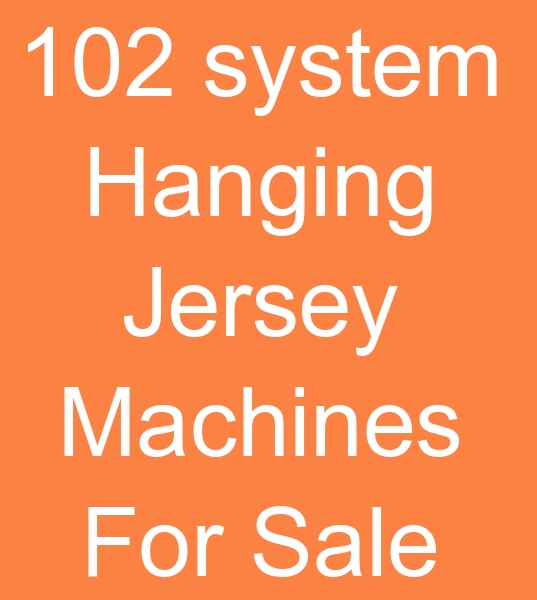 Hanging single jersey machine for sale, Hanging single jersey fabric knitting machine for sale, 