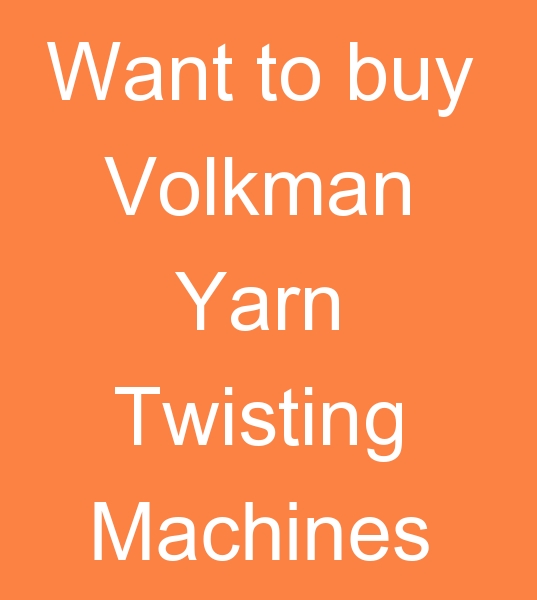 Used Volkman TFO 09 twisting machines, 09 TFO Volkmann twisting machine,
