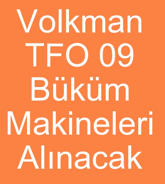 kinci el Volkman TFO 09 bkm makineleri, 09 TFO Volkmann bkm makinas,