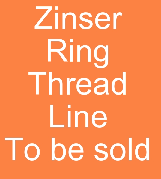 Ring Spinning Line for Sale, Ring Spinning Machines for Sale, Zinser Ring Spinning Line for Sale,