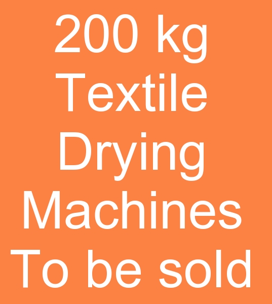  200 kg textile dryer for sale, Second hand 200 kg dryer