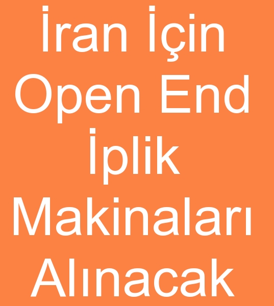 Satlk open end makinalar arayanlar, kinci el pamuk iplik eirme makineleri arayanlar,