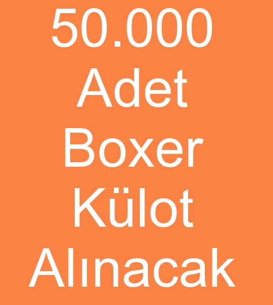 Boxer ort toptan siparileri, Toptan boxer klot siparileri