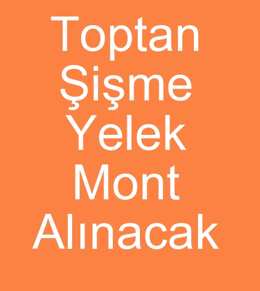 Toptan ime yelek siparii, Toptan ime mont siparileri