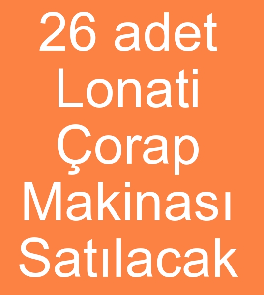  kinci el orap makineleri, Satlk lonati orap makinesi, kinci el lonati orap makinas