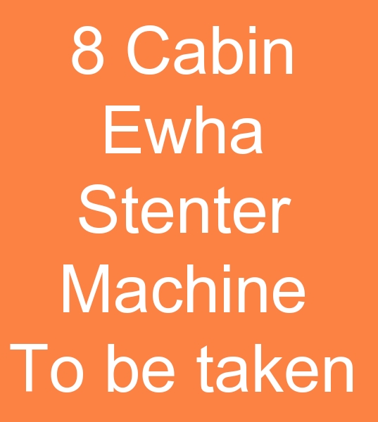 Ewha Stenter machines for sale, Those looking for second hand Stenter machines,