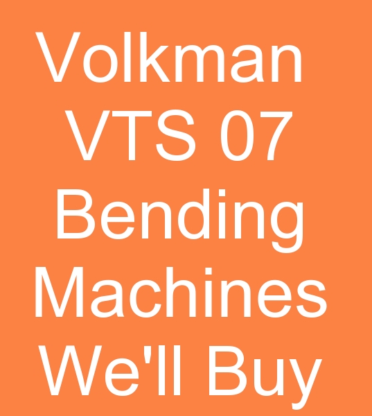 Those looking for Volkman VTS 07 twisting machines for sale,
