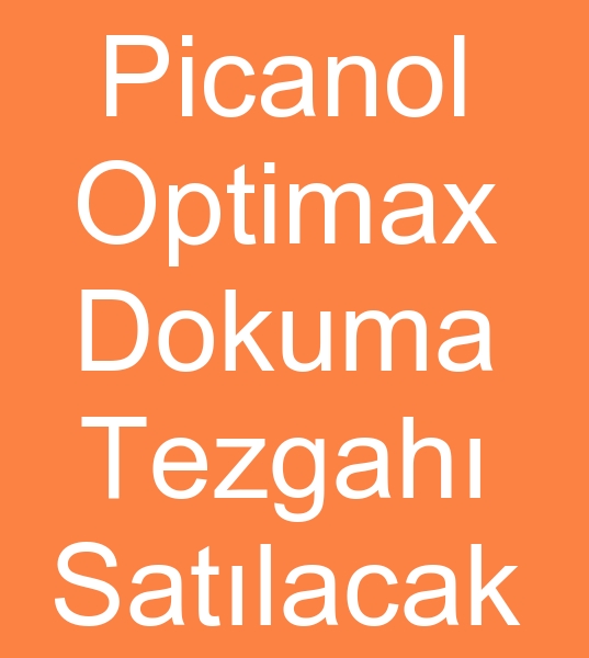 Satlk Picanol optimax jakar alt dokuma makinalar, kinci el Picanol optimax dokuma makineleri, 
