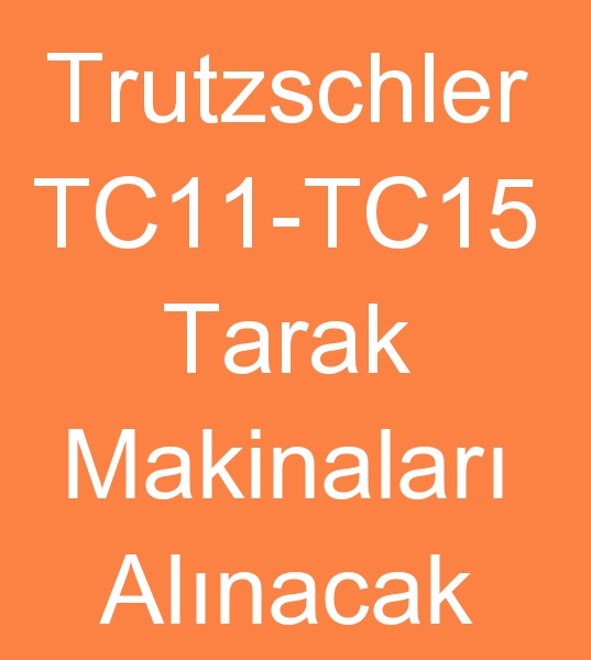 Trutzschler TC 11 Tarak makinesi, Trutzschler TC 15 Tarak makinesi aryorum