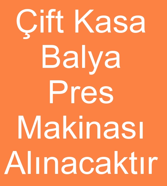 �ift Kasa balya pres makinas� al�nacakt�r