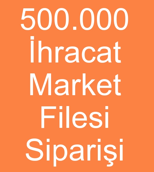 hracat Pazar filesi siparii, Pazar filesi hracat siparileri